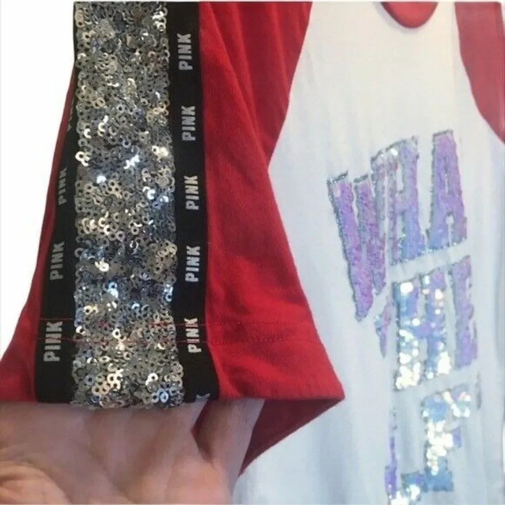 Victoria’s Secret VS Christmas Sequin Shirt Top - Picture 4 of 5